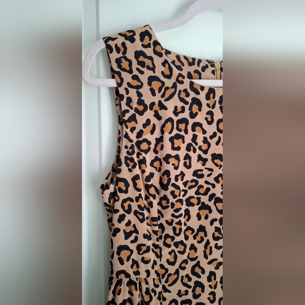 Gap strech animal print womens dress sz 8 casual party cocktail travel casual - Picture 6 of 9